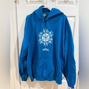 Disney’s Animal Kingdom Blue Hoodie with Snowflake Design